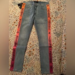 Homme + femme denim jeans